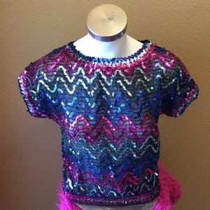 Rob Hill for Mister Jay Vintage Sequin Top Small